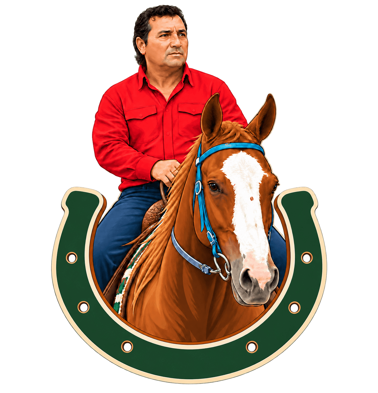 Emblema Luiz Gomes Escola de Cavalos